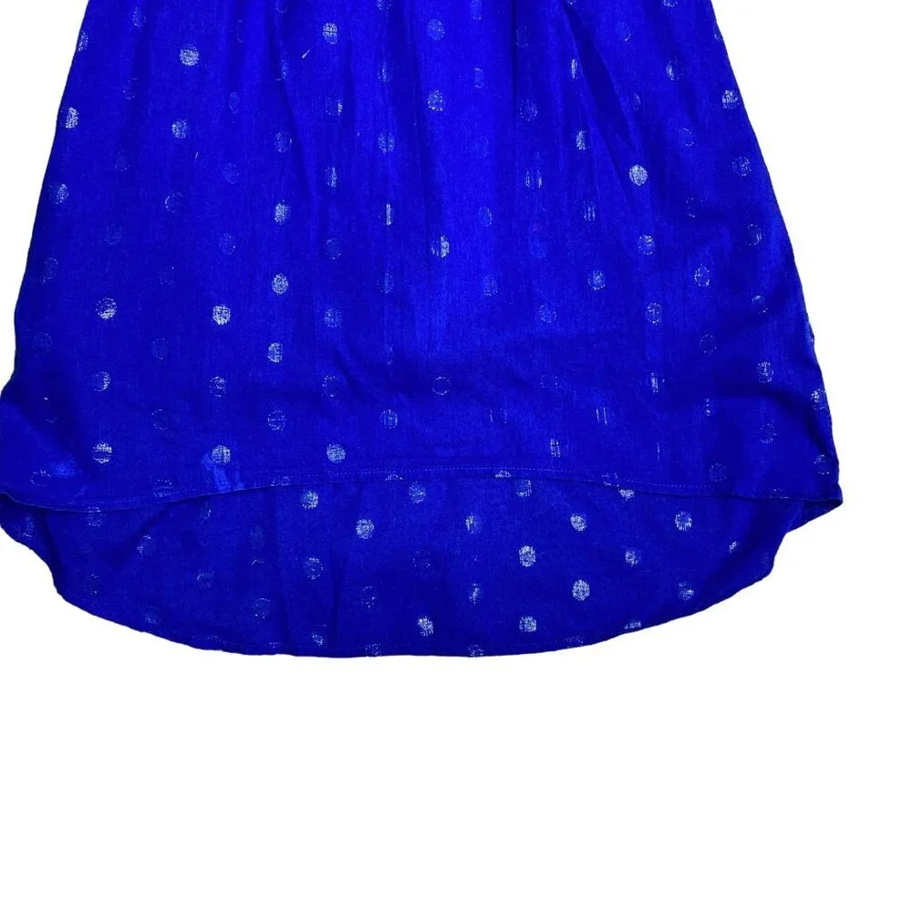 Old Navy Blue Polka Dot Maxi Dress Size Small 6/7